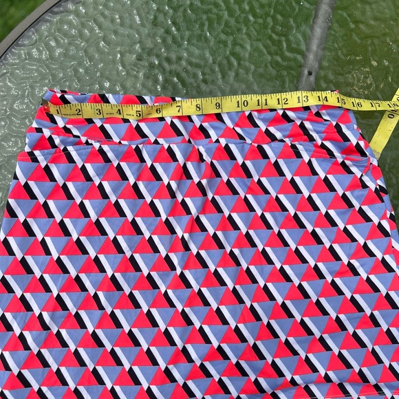 Tail White Label Bright Colored Triangular Pattern Tennis Golf Skort NWOT - Picture 5 of 8